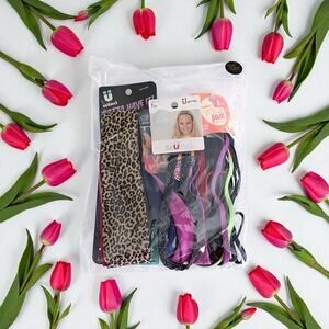 Scunci Conair Accessory Lot Headbands Elastic Ponytail Cuff Press On Applique